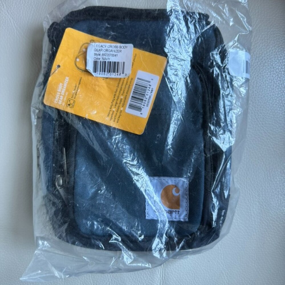 Carhartt LEGACY series Cross Body Gear Organizer Bag Rain Defender Navy NWT
